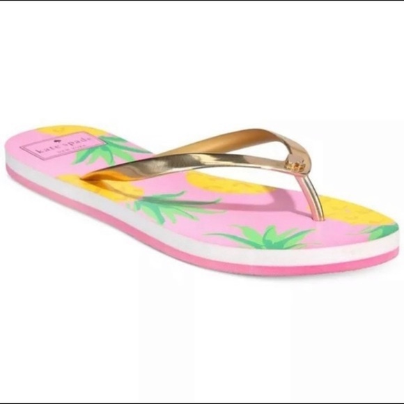 kate spade Shoes - Kate Spade Nassau Pineapple Flip Flops Size 9-10